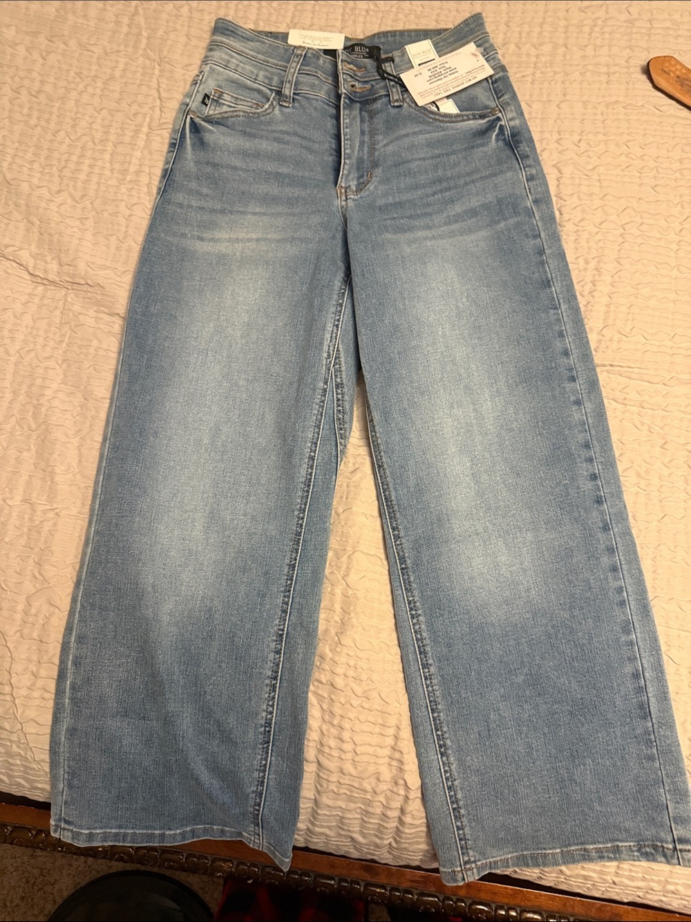 Judy Blue Light Blue Wide Leg Jeans